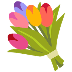 Ramo de flores Emoji Google Android, Chromebook