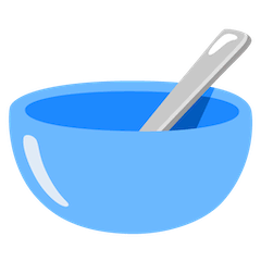 Bowl With Spoon Emoji on Google Android and Chromebooks