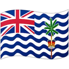Bandeira do Território Britânico do Oceano Índico Emoji Google Android, Chromebook