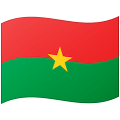 Bandiera del Burkina Faso Emoji Google Android, Chromebook