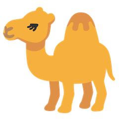 Camel Emoji on Google Android and Chromebooks