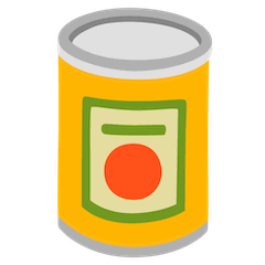 Canned Food Emoji on Google Android and Chromebooks
