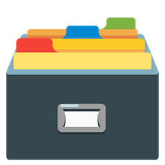🗃️ Card File Box Emoji on Google Android and Chromebooks