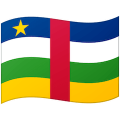 Флаг Центральноафриканской Республики Эмодзи на Google Android и Chromebook