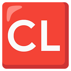 Symbole CL Émoji Google Android, Chromebook