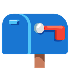 Закрытый почтовый ящик с опущенным флажком on Google