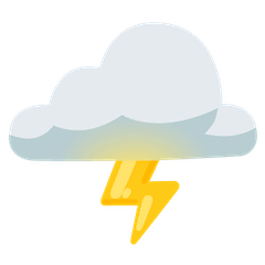 🌩️ Cloud With Lightning Emoji on Google Android and Chromebooks