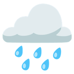 🌧️ Wolke mit Regen Emoji auf Google Android, Chromebook