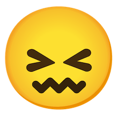 😖 Cara de frustracion Emoji en Google Android, Chromebooks