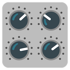 Control Knobs Emoji on Google Android and Chromebooks