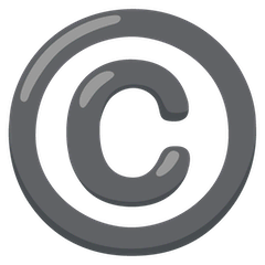 ©️ Знак авторских прав Эмодзи на Google Android и Chromebook