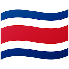 Flag: Costa Rica Emoji on Google Android and Chromebooks