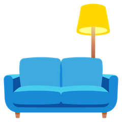 Couch und Lampe on Google