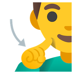 Deaf Man Emoji on Google Android and Chromebooks