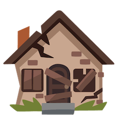 Derelict House Emoji on Google Android and Chromebooks