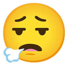 😮‍💨 Face exhaling Emoji on Google Android and Chromebooks