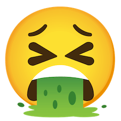 🤮 Face Vomiting Emoji on Google Android and Chromebooks
