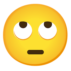 🙄 Gesicht mit verdrehten Augen Emoji auf Google Android, Chromebook