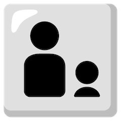 Famille avec un père et un fils Émoji Google Android, Chromebook