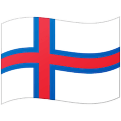 Флаг Фарерских островов Эмодзи на Google Android и Chromebook