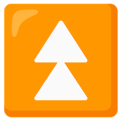 ⏫ Два треугольника, направленные вверх Эмодзи на Google Android и Chromebook