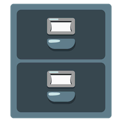 🗄️ Ящики шкафа для бумаг Эмодзи на Google Android и Chromebook