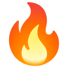 🔥 Feuer Emoji auf Google Android, Chromebook