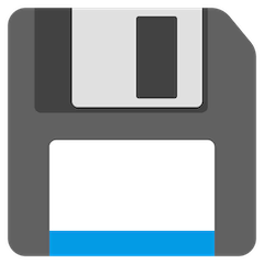 💾 Floppy disk Emoji su Google Android, Chromebooks
