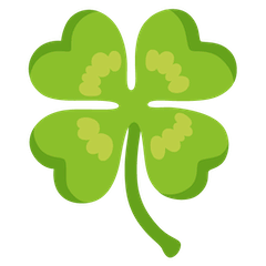 Four Leaf Clover Emoji on Google Android and Chromebooks