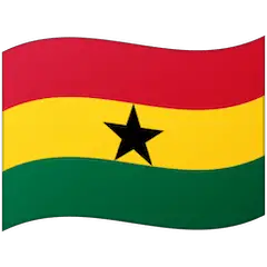 🇬🇭 Bandera de Ghana Emoji en Google Android, Chromebooks