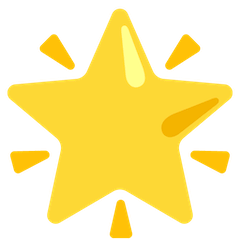 🌟 Glowing Star Emoji on Google Android and Chromebooks