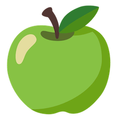 Grüner Apfel Emoji Google Android, Chromebook
