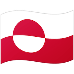 Flag: Greenland Emoji on Google Android and Chromebooks