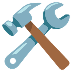 Hammer und Schraubenschlüssel Emoji Google Android, Chromebook