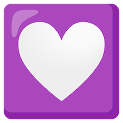 Украшение в форме сердечка Эмодзи на Google Android и Chromebook