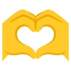 🫶 Manos formando un corazon Emoji en Google Android, Chromebooks