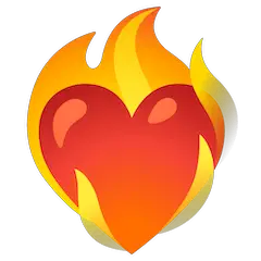 ❤️‍🔥 Heart on fire Emoji on Google Android and Chromebooks