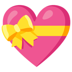 Heart With Ribbon Emoji on Google Android and Chromebooks