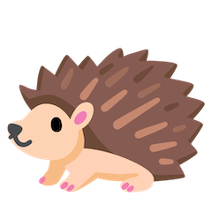 Hedgehog Emoji on Google Android and Chromebooks