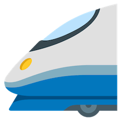 Скоростной поезд Эмодзи на Google Android и Chromebook