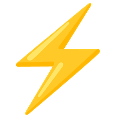 ⚡ बिजली कड़कने का चिह्न Google Android और Chromebooks पर इमोजी