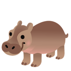 Hippopotamus Emoji on Google Android and Chromebooks