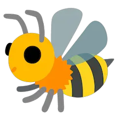 Honeybee Emoji on Google Android and Chromebooks