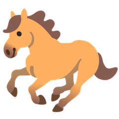 Horse Emoji on Google Android and Chromebooks