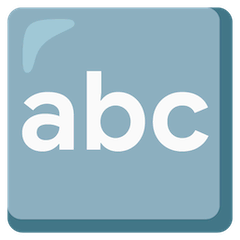 🔤 Eingabesymbol für Buchstaben Emoji auf Google Android, Chromebook