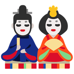 🎎 Japanische Puppen Emoji auf Google Android, Chromebook