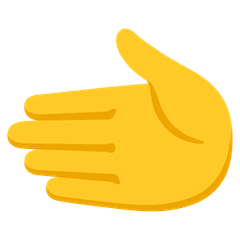 Mão para a esquerda Emoji Google Android, Chromebook