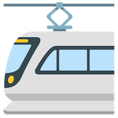 🚈 Скоростной трамвай Эмодзи на Google Android и Chromebook