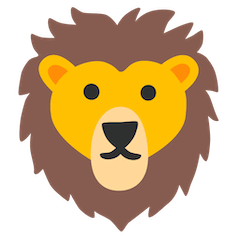Cara de león Emoji Google Android, Chromebook