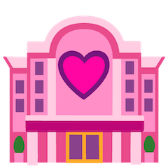 Love hotel Emoji Google Android, Chromebook
